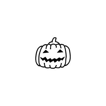 ハロウィンのかぼちゃのアイコン