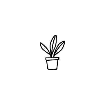 観葉植物のアイコンのアイキャッチ用画像