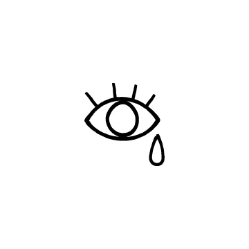 目と涙のアイコンのアイキャッチ用画像