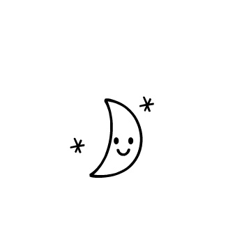 笑顔の月のアイコン