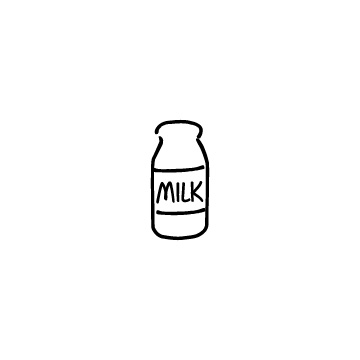 牛乳瓶のアイコンのアイキャッチ用画像