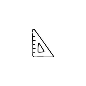 三角定規のアイコン