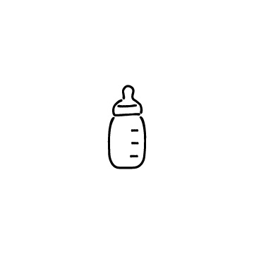 哺乳瓶のアイコンのアイキャッチ用画像