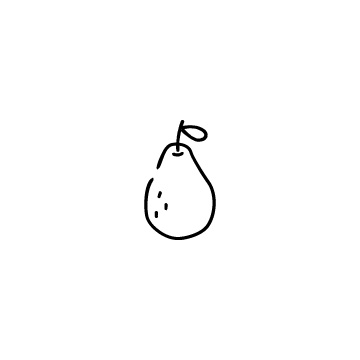 洋梨のアイコンのアイキャッチ用画像