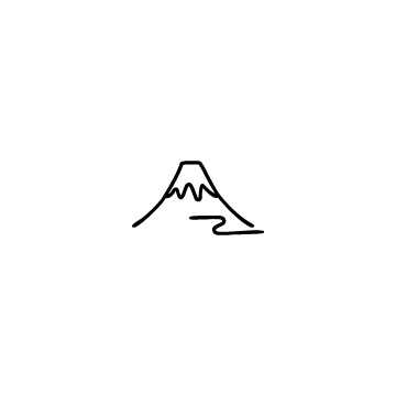 富士山と霞のアイコンのアイキャッチ用画像