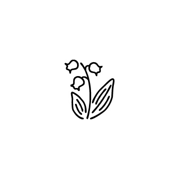 すずらんの花のアイコンのアイキャッチ用画像