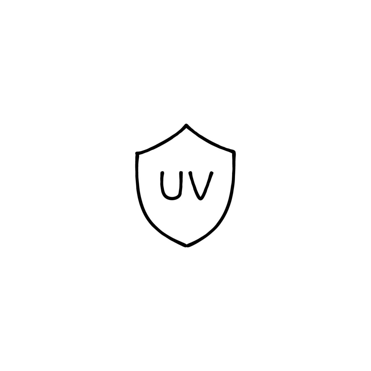 盾とUVの文字のアイコン