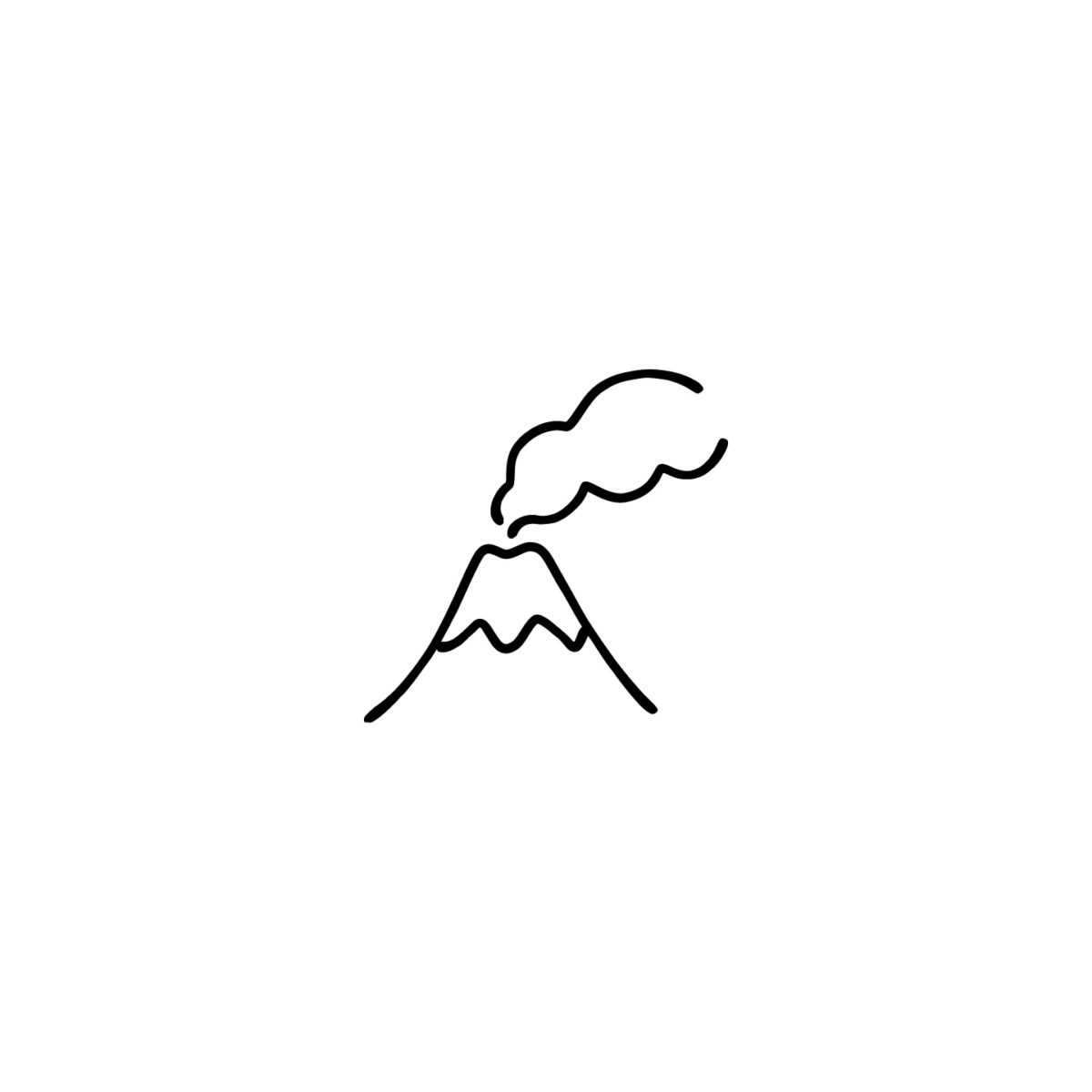 火山のアイコンのアイキャッチ用画像