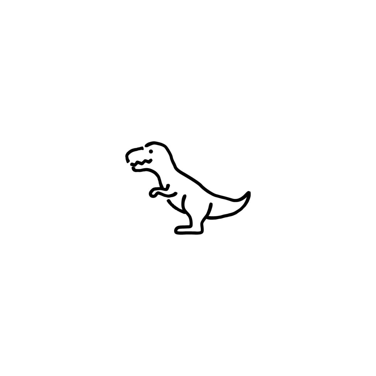 恐竜（ティラノサウルス）のアイコン