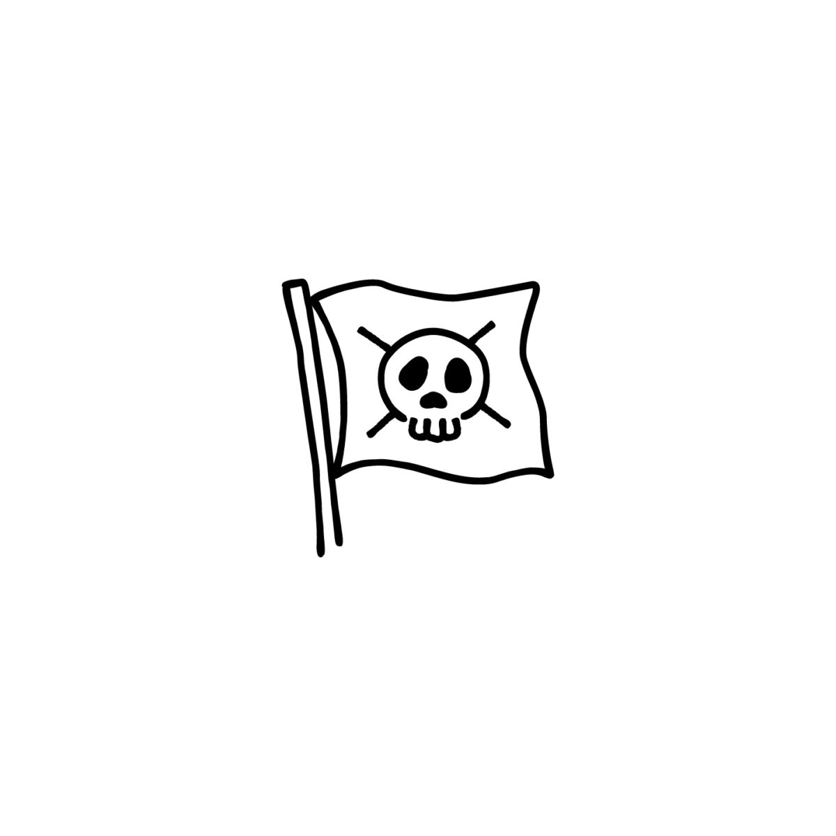 海賊の旗のアイコンのアイキャッチ用画像