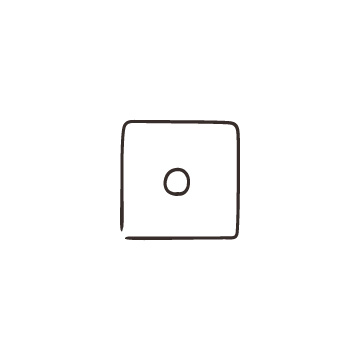 サイコロの目1のアイコンのアイキャッチ用画像
