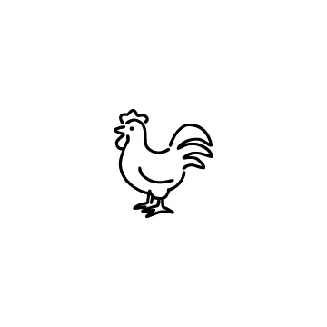 鶏のアイコンのアイキャッチ用画像
