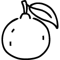 柚子のアイコンのフリーダウンロード用PNG画像