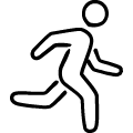 走る人のアイコンのフリーダウンロード用PNG画像