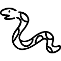 模様のあるヘビのアイコンのフリーダウンロード用PNG画像