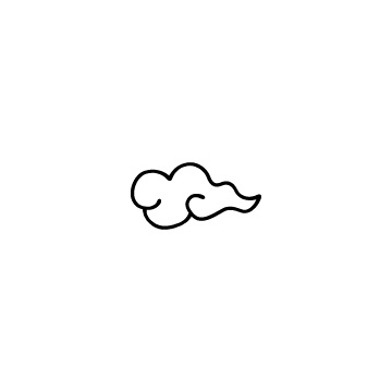 中国風の雲のアイコンのアイキャッチ用画像
