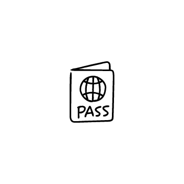 パスポートのアイコンのアイキャッチ用画像