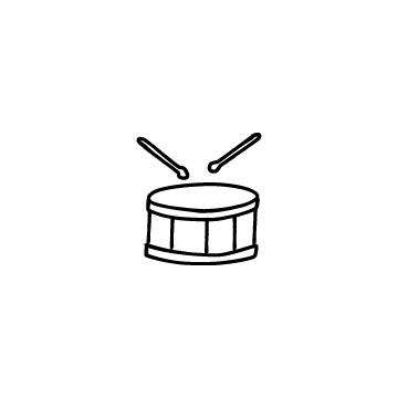 ドラム・太鼓のアイコンのアイキャッチ用画像