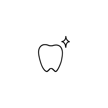 キラキラの歯のアイコンのアイキャッチ用画像