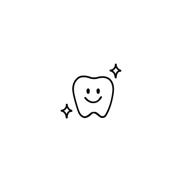 キラキラしている笑顔の歯のアイコンのアイキャッチ用画像