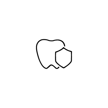 歯と盾のアイコンのアイキャッチ用画像
