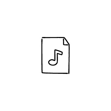 音楽ファイルのアイコン